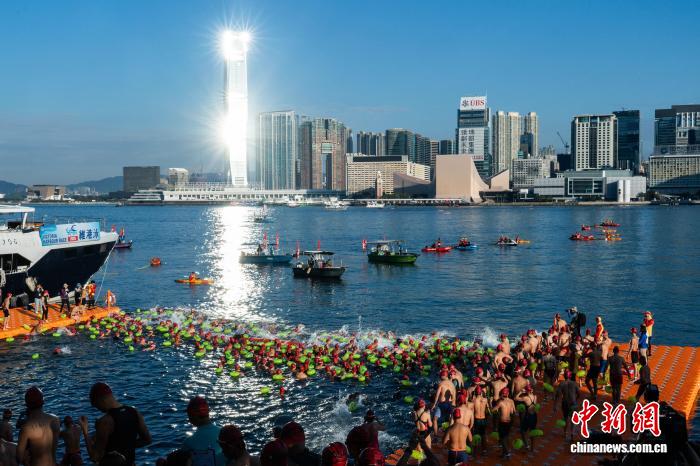 维港泳2025逾3700人横渡维多利亚港 何诗蓓摘银创