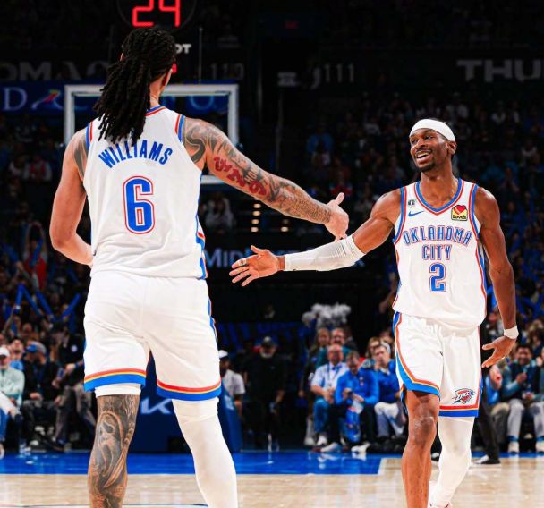 雷霆双核合砍40+轻取76人 亚历山大创历史得分纪