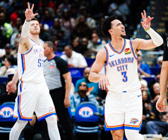 雷霆双核合砍40+轻取76人 亚历山大创历史得分纪